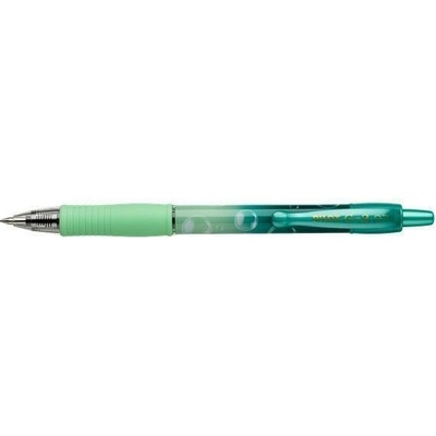 Gelové pero "G-2 Green Bubble", zelená, 0,32 mm, stiskací mechanismus, PILOT BLG27TRB-GG-L