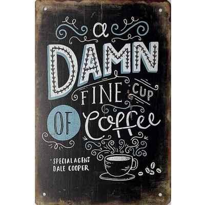Ceduľa Damn Coffee