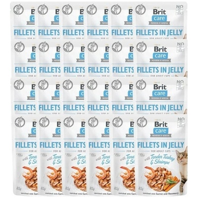 BRIT Care Filety z morčacieho mäsa a kreviet v omáčke 24 x 85 g
