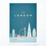 Travelposter Плакат , 30 x 40 cm London - Travelposter (LON130X40)