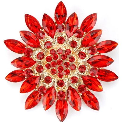 Amparo Miranda Brošňa Kvet AM017 Red