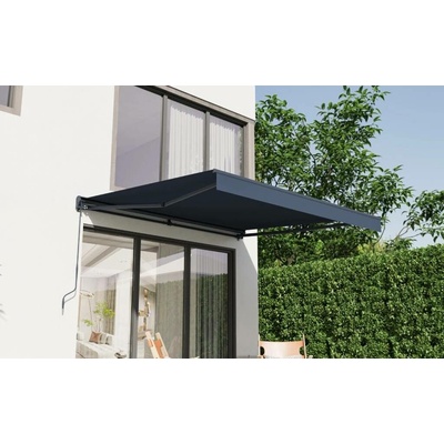 BestBerg BBSU-E350CG Elektrická markýza 350 x 300 cm šedá