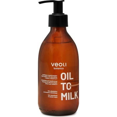 Veoli Botanica Oil To Milk Hydratačný čistiaci olej na telo 290 ml