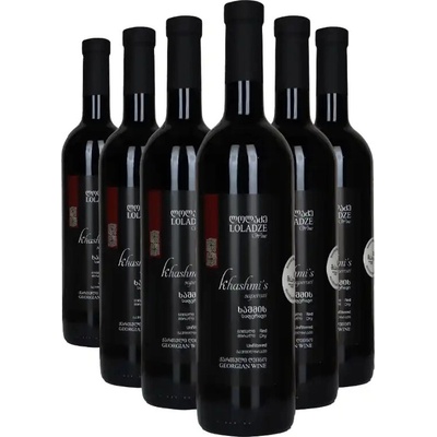 Loladze SAPERAVI KHASHMI červené suché víno 14% 6 x 0,75 l (holá lahev)