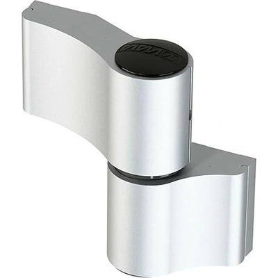 WALA Dveřní pant WX 2-dílný asymetrický 67 mm stříbrný elox EV1