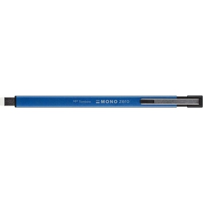 Tombow MONO Zero metal guma v tužce plochá 2,5x5 mm modrá