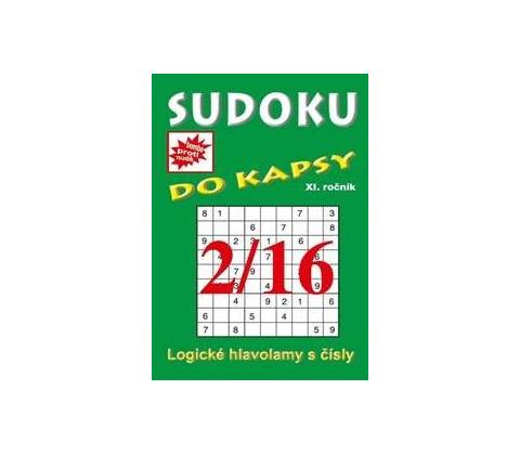 Sudoku do kapsy 2/2016 zelená