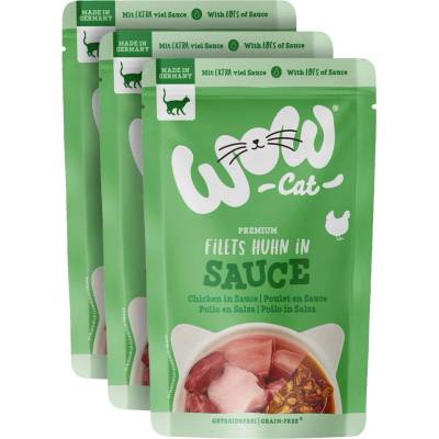 WOW Cat Sauce Kuřecí Adult 3x 85 g