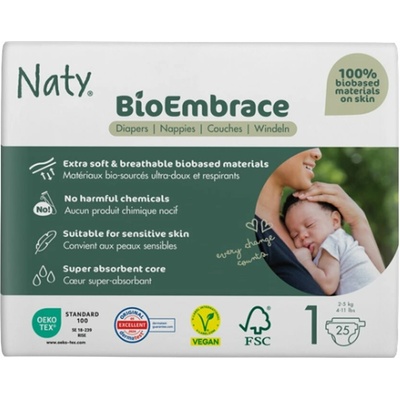 Eco by Naty 1 od 2 - 5 kg 25 ks