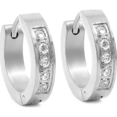 BRUNOshop.cz Náušnice kroužky s kamínky 1,6 cm S4240