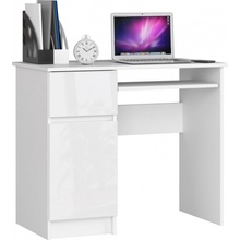 Ak Furniture Piksel 90 cm bílý levý lesk