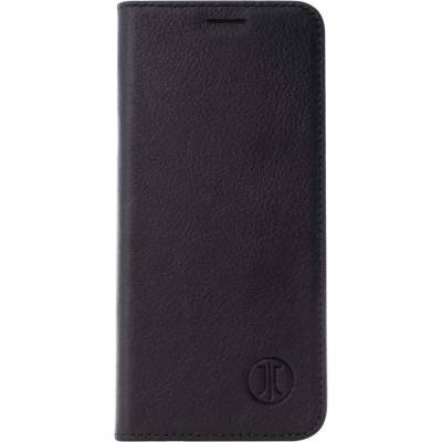 JT BERLIN BookCase Tegel Case - хоризонтален кожен (естествена кожа) калъф тип портфейл за Samsung Galaxy S20 (черен)