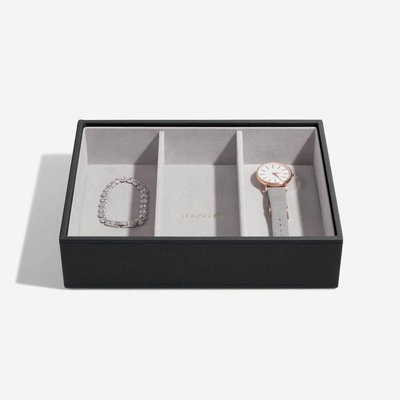 Stackers box na šperky Black Classic Watch & Accessory Layer černá 75461