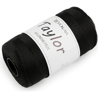 Nylonová pletací příze Taylor 250 g Varianta: 9 černá, Balení: 1 ks 58990/151352/272391