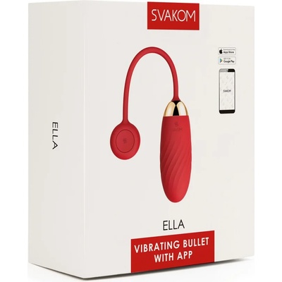 SVAKOM Ella - вибриращо яйце (червено)