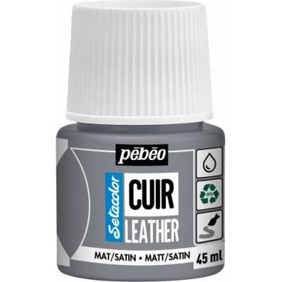 Pebeo Setacolor matt satin farba na kožu 45 ml betónová šedá
