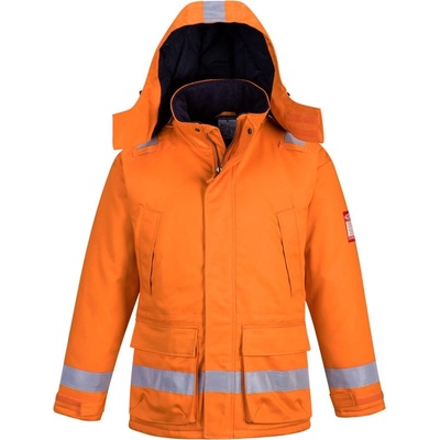 PortWest bunda FR59 Anti-Static zimní oranžová