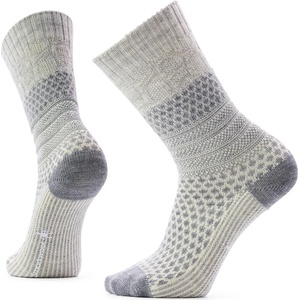 Smartwool Дамски спортни чорапи Smartwool Women's Everyday Cozy Popcorn Cable Crew Socks Sports socks - Light Gray - размер 38-41 (EU) (207-0723-0312)