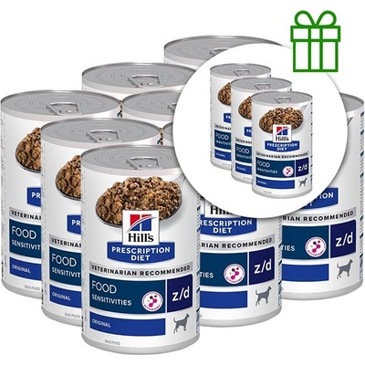 Hill's Hill s Prescription Diet z/d Алергия и грижа за кожата консерви 370 г 9+3 БЕЗПЛАТНО