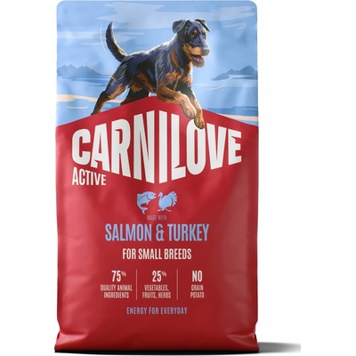 Carnilove Active Dog Made with Salmon & Turkey for Adult Small Breeds 4 kg