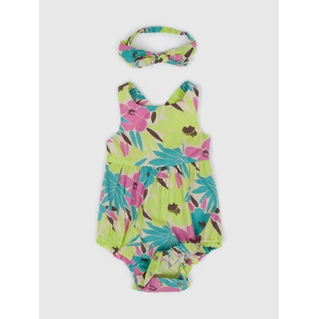 GAP Бебешко цветно боди с лента за глава GAP GAP | Zelen | Момичешки | 50-62