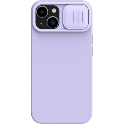 Nillkin Кейс с протектор за камера Nillkin CamShield Silky за iPhone 14 Plus, 6.7", 2022, лилав (6902048249325)