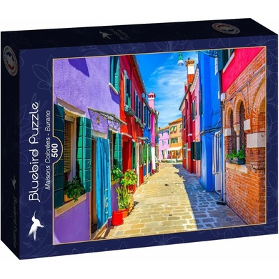 BlueBird Farebné domy Burano 500 dielov
