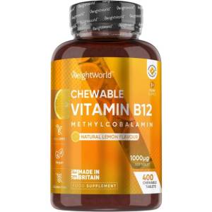 WeightWorld Chewable Vitamin B12 Methylcobalamin 1000 mcg [400 Дъвчащи таблетки]