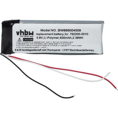 VHBW Baterie pro Bose NC 700 / NC 700 UC, 630 mAh - neoriginální