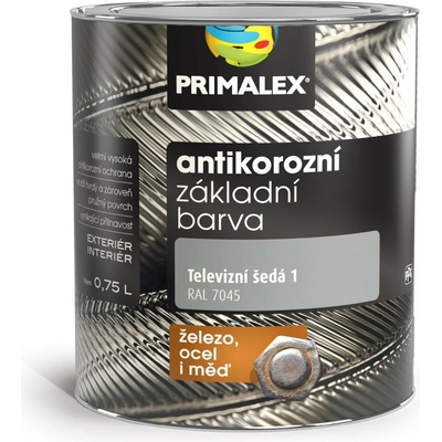 Primalex základná antikorózna farba 111 šedá 0,75L