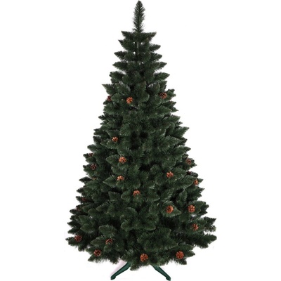 domtextilu.sk Luxusný vianočný stromček borovica so šiškami 150 cm 71019