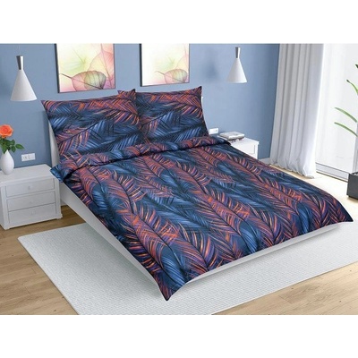 Bellatex 90/581 obliečky bavlna Pírko modré 140x200 70x90