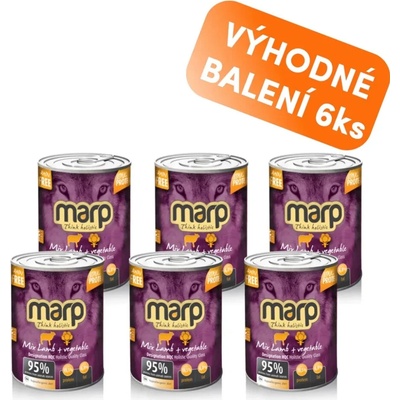 Marp Mix Adult jehně a zelenina 6 x 400 g