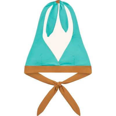 MYMARINI Дамско бикини горнище MYMARINI Women's Neckholder Top Bikini top - Oak / Eucalyptus (150-5672-0512)