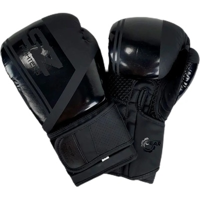 SZ Fighters Боксови ръкавици Indigo - Черни | Изкуствена кожа 12 oz