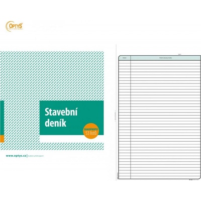 Optys 1268 Stavební deník A4 samopropisovací – Zboží Živě