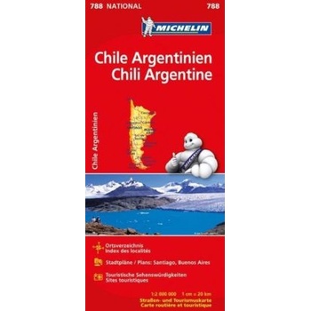 Chile a Argentina č. 788 mapa