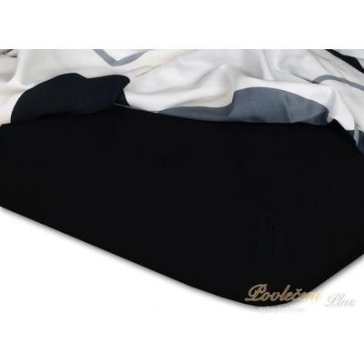 Dadka jersey prostěradlo černé 70x160