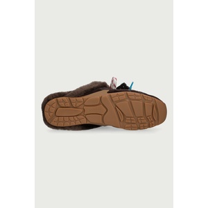 Nokwol пантофи дамски от кожа Atlas Mule Brown Suede
