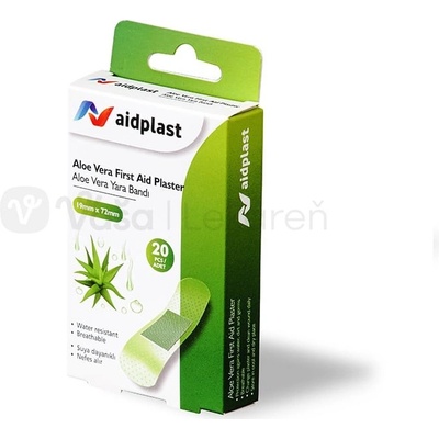 Aidplast Náplasť na rany priehľadná 20 náplastí