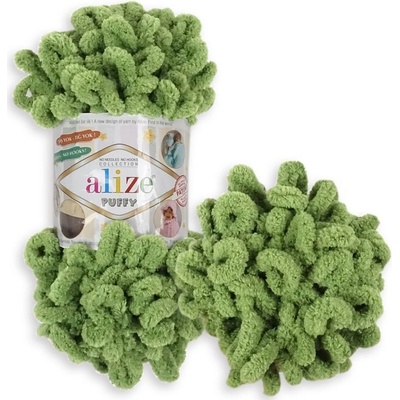 Alize Puffy 485 army zelená