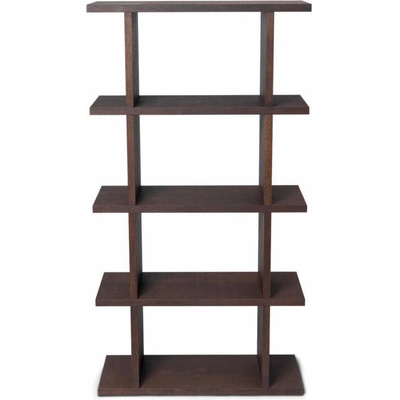 Ferm Living Knihovna Kona Bookcase 1x4, dark stained