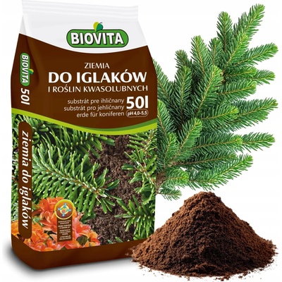 Biovita Zemina pre ihličnany a kyslomilné rastliny 50 l