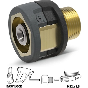 Image 1 of Kärcher Адаптер 6 (EASY! Lock - M22x1.5) (4.111-034.0)