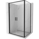 Mexen Exo-B Duo отваряема душ кабина 120 x 70 см, прозрачна, черна - 814-120-070-70-00 (814-120-070-70-00)
