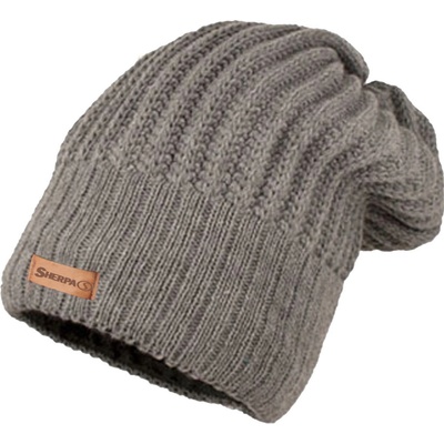 Sherpa beanie Mono zimná čiapka sivá