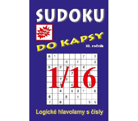 Sudoku do kapsy 1/2016 modrá