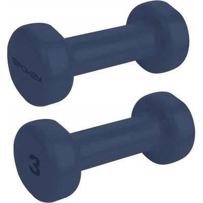 Spokey SHAPE Vinylové činky litinové sada pro cvičení 2 x 3 kg