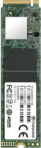 Transcend 128GB NVMe PCIe (TS128GMTE110S)