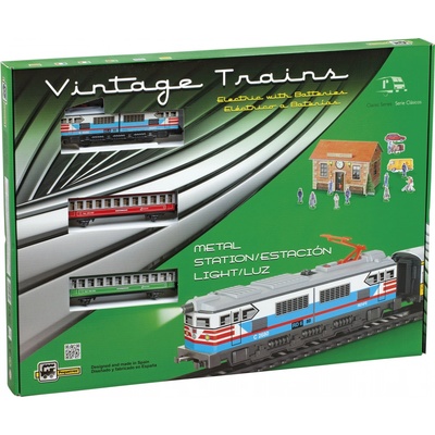Pequetren PASSENGERS TRAIN historický osobní vlak se železniční stanicí